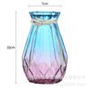 Jarrón de cristal europeo transparente de color creativo, jarrón hidropónico con flores y lirios, adornos para sala de estar