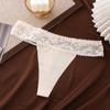 Ropa Interior Sexy de Comercio Exterior para Mujer, Tanga Sexy de Encaje en el Borde de Cintura Baja para Mujer, Ropa Interior para Mujer Súper Sexy y Tentación Desnuda