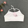 Ropa interior de desarrollo para niñas estudiantes de primaria y secundaria sujetador de algodón liso inalámbrico top tubo con tirante halter tirante