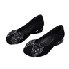 Sapatos Femininos Elegantes com Laço, Novo Modelo Primavera 2026, Bico Redondo Salto Baixo Fosco Solado Macio Slip-On