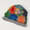 Nuevo Gorro de Ganchillo Hecho a Mano de Color Dopamina para Otoño e Invierno, Gorro Holgado Versátil y Elegante
