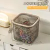 Caixa de Armazenamento de Acessórios de Cabelo Infantil Caixa de Joias de Mesa de Grande Capacidade com Tampa Meninas Elástico Tiara Presilha Fofa Caixa Organizadora de Partículas