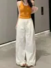 Pantalones Cortos de Pierna Ancha de Secado Rápido para Mujer, Verano Delgado, Versátiles de Cintura Alta Adelgazantes Casuales con Caída Sueltos de Doble Uso Pantalones Deportivos