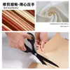 Tijeras de Sastre Hoja Negra para Cortar Tela, Ropa del Hogar, Costura de Cuero Tijeras Grandes, Tijeras Herramienta para Ropa