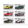 Modelo de Carro de Liga Cruzada Artificial 1:64 Carros de Corrida Esportivos Deslizantes Kit de Carrinhos Pequenos para Crianças Presente para Menino