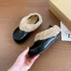 Medias zapatillas de punta cerrada zapatillas de moda botas de nieve 2026 para uso exterior con forro polar otoño e invierno nuevo estilo Birkenstock para personas bajas zapatos peludos
