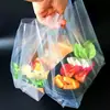 Bolsa Plana de PE con Logo Impreso, Tamaño Grande, 16 Micras, Impermeable, Engrosada, Película de Alta Presión, Bolsa de Plástico para Empaque Transparente