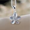 Collar Colgante de Flor Estilo Coreano Distintivo Alicia Colgante de Flor Rosa Colgante Elegante para Mujer Estilo Mori Lindo Colgante para Mujer