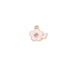 Serie Rosa Accesorios para Joyería DIY Material de Aleación Clásico Flor Unicornio Pendientes Pendientes Pulsera Colgante Colgante