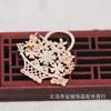 Yiwu Flor de Cobre Colorida Duradoura Banhada a Ouro para Montagem Própria Microincrustada com Zircônia Acessório de Cabelo Broche Elegante Produto Semi-Acabado B1552