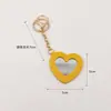Espejo de Maquillaje Portátil con Forma de Corazón de Cuero Llavero Espejo Mini Colgante para Bolso Multicolor Venta al por Mayor de Fábrica en Stock