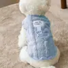 Roupas de Cachorro Usáveis Outono Urso Teddy Amargo Bomei Gato Cachorro Pequeno Casaco de Algodão Forrado com Lã Quente Anti-Queda de Pelo