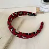 Diadema de Año Nuevo de Alta Gama para Mujer, Diadema Festiva Roja, Pasador Versátil Hecho a Mano, Accesorio para el Cabello de Corona Alta para Lavarse la Cara