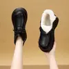 Colección nueva de invierno 2026: Botas Martin para mujer, zapatos de algodón con forro polar, botas de algodón de suela gruesa, botines, impermeables y antideslizantes, de suela gruesa, botas de cuero que aumentan la altura