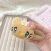 Presilha de Cabelo de Pelúcia Desenho Animado para Meninas, Presilha Grande BB para Estudantes, Presilha Fofa para Franja Lateral, Doce Acessório de Cabelo