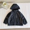 Nausicaä del Valle 2025 Otoño Nueva Ropa Infantil Coreana y Japonesa Moderna Chaqueta con Letras Niños Versátil Elegante Cortavientos