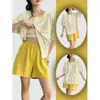 Pijama de Lã para Atuar Feminino Verão Feminino Manga Curta com Bojo Peça Única Feminina Terno Roupas de Casa Macias Verão