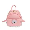 Bolsa de Ombro Urso de Pão Retrô Estilo Coreano para Mulheres, Mochila com Design de Nicho, Mochila Pequena Fashionável com Acabamento de Renda Doce