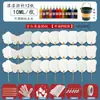 Kit de Materiais para Leque de Laca DIY, Conjunto Especial para Fazer Leques Redondos com Pintura em Laca, Leque de Laca Tradicional para Montagem de Barraca, Leque de Laca do Patrimônio Cultural Imaterial, Feito à Mão