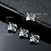 Peças de Escultura em Vidro Cristal Branco Imitação Cabeça de Gato Pixiu Acessórios para Pulseira Artesanal DIY Acessórios para Joias Direto do Fabricante