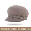 Sombrero de Lana de Conejo para Mujer Otoño e Invierno con Felpa Cálida para Personas de Mediana Edad y Mayores Protección Auditiva Protección contra el Frío Tejido Grueso para Exteriores