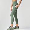 Mallas de Yoga para Mujer de Cintura Alta con Elevación de Glúteos, Secado Rápido, Elásticas, con Tiras Reflectantes para Correr de Noche, Correr al Aire Libre y Puños de Pierna Recortables