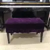 Funda de Tela de Terciopelo para Banco de Piano Cubierta Protectora a Prueba de Polvo para Piano Funda Larga para Banco Cubierta para Taburete de Maquillaje