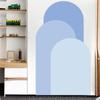 Adesivos de Arco Coloridos Criativos Boêmios para Quarto, Sala de Estar e Hall de Entrada; Adesivos de Parede Decorativos Autoadesivos de Arco com Costura de Três Cores