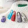 Mini cadeado de combinação, cadeado de três dígitos para bagagem, cadeado anti-roubo portátil, cadeado de segurança para mochila pequena, cadeado de liga de zinco