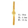 Joyas en Vivo al por Mayor Aleación Chapada en Oro Pulsera de Girasol Cadena de Reloj de Flor Pulsera de Imitación Oro para Mujeres