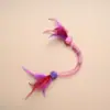 Juguete de cuerda elástica para morder de gato, duradero y resistente a la mordida, palo teaser con hierba gatera, juguetes de plumas autoentretenedores para gatos