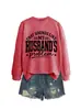 Eso Suena Como Mi Lista de Deseos de Amazon Sudadera Elegante y Moderna para Mujer de Otoño e Invierno con Cuello Redondo y Mangas Largas