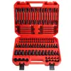 1/2 polegada 35 peças de soquete pneumático conjunto completo DT Conjunto de soquetes longos e curtos soquete pneumático 27 peças soquete pequeno para pistola de ar
