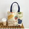 2024 nuevo lindo caricatura japonesa bolsa de lona tutorial bolsa de almuerzo tamaño pequeño bolso de mano bolso de mano para mujer