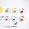Serie de Gatito Lindo de Dibujos Animados Comiendo Sandía de Resina Pinzas para el Cabello de Niñas Accesorios para Crocs Bolsas Fundas de Teléfono