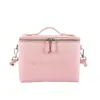 Bolsa de Maquillaje Cuadrada Portátil Personalizada para Mujeres de la Fábrica Origen, Hecha de PU, Lujo Ligero, de Mano y Cruzada, Gran Capacidad para Viajes y Almacenamiento de Artículos de Tocador