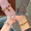 2022 Nova Pulseira da Marca Fortune Feminina Nova Estilo Chinês Coelho Joia de Alto Valor Estudante Pedra Olho de Gato Pulseira Namorada