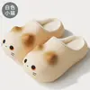 Chinelos Fofos de Gatinho Femininos de Inverno Impermeáveis para Família Desenho Animado para Casa Impermeáveis Antiderrapantes Internos Quentes Chinelos de Algodão para Crianças