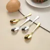 Colher de Caviar de Aço Inoxidável 304, Colher Dosadora para Pó Medicinal, Cosméticos, Máscaras, Colher de Condimento com Cabo Curto, Mini Colher de 7cm
