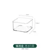Caja de almacenamiento transparente de tres compartimentos para brochas de maquillaje, organizador de encimera, soporte de alta estética para lápices de cejas y bolígrafos de papelería de escritorio