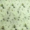 Tecido de Malha com Estampa Floral Verde Claro 40D Poliéster Elastano Tecido Base de Malha Estampada Camisa Base Tecido para Vestido de Férias na Praia