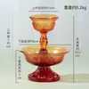 Taza Protectora Dharma de Esmalte Coloreado Suministros Budistas Instrumento de Práctica Espiritual en Casa Taza para Suministro de Agua Taza para Copa de Vino Adornos de Copa de Agua Sagrada de los Ocho Auspicios