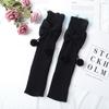 Calcetines japoneses lazo bola lindos Lolita color sólido calcetines de rizo uniforme jk de mujer primavera y verano lana calcetines hasta la pantorrilla