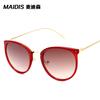 Gafas de sol metálicas versátiles Jamie 5969 estilo europeo y americano para mujer, Gafas de sol de moda con montura grande para hombre