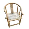 Cadeira Estilo Antigo em Madeira Maciça Cadeira Nanmu com Encosto Redondo Cadeira Chapéu Oficial Cadeira Crescente Cadeira Grande Tutor com Mesa de Chá Madeira Branca Frete Grátis