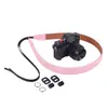 Alça de câmera DSLR Z35 para mochileiros, apresentando cores vibrantes, uma alça de ombro confortável de microfibra e uma alça de pescoço de microfibra para câmeras mirrorless