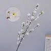 Flor artificial rama larga flor de durazno venta al por mayor de fábrica flor de seda árbol de flor de durazno decoración arreglo floral paisajismo de jardín flor artificial ventana atuendo suave