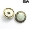 Botões de metal vintage Resina de cor Diamante Chá Fundo de ouro Casaco feminino Acessórios para o cabelo Botões 18-25mm