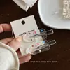 Pinza de Pato Metálica Plateada con Puntos de Colores, Pinza de Lunares, Accesorio para el Cabello de Alta Gama para Mujeres, Pasador de Estrella de Cinco Puntas, Pinza Lateral para el Cabello