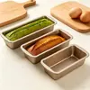 Molde para Pastel de Libra Caja Rectangular para Pan de Molde Larga Antiadherente Panera para Pan Herramienta Doméstica Bandeja para Hornear para Hornear Carne de Almuerzo